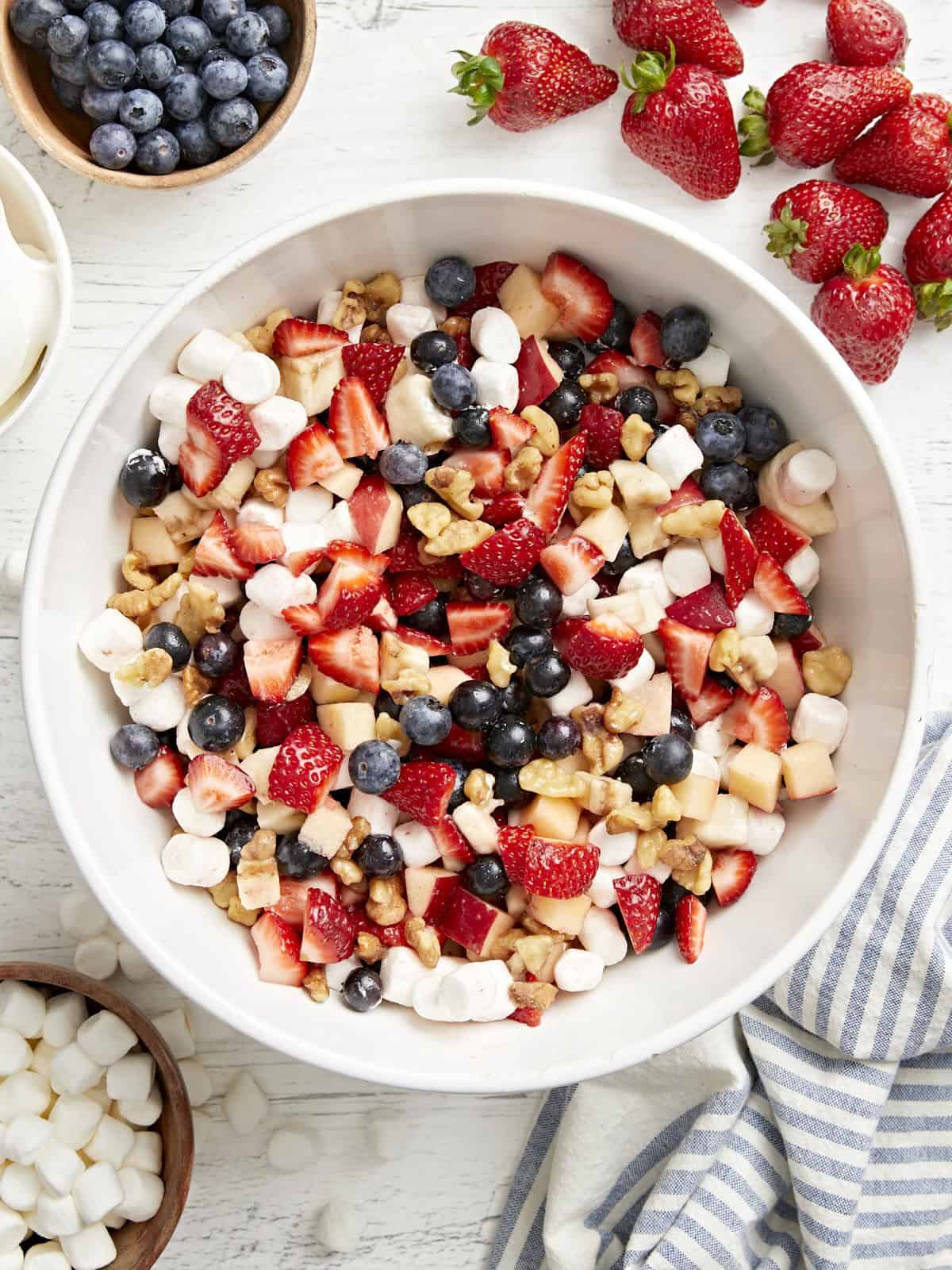 Red White and Blue Fruit Salad