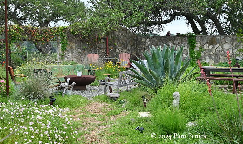 A sheep pen turned country garden in Blanco