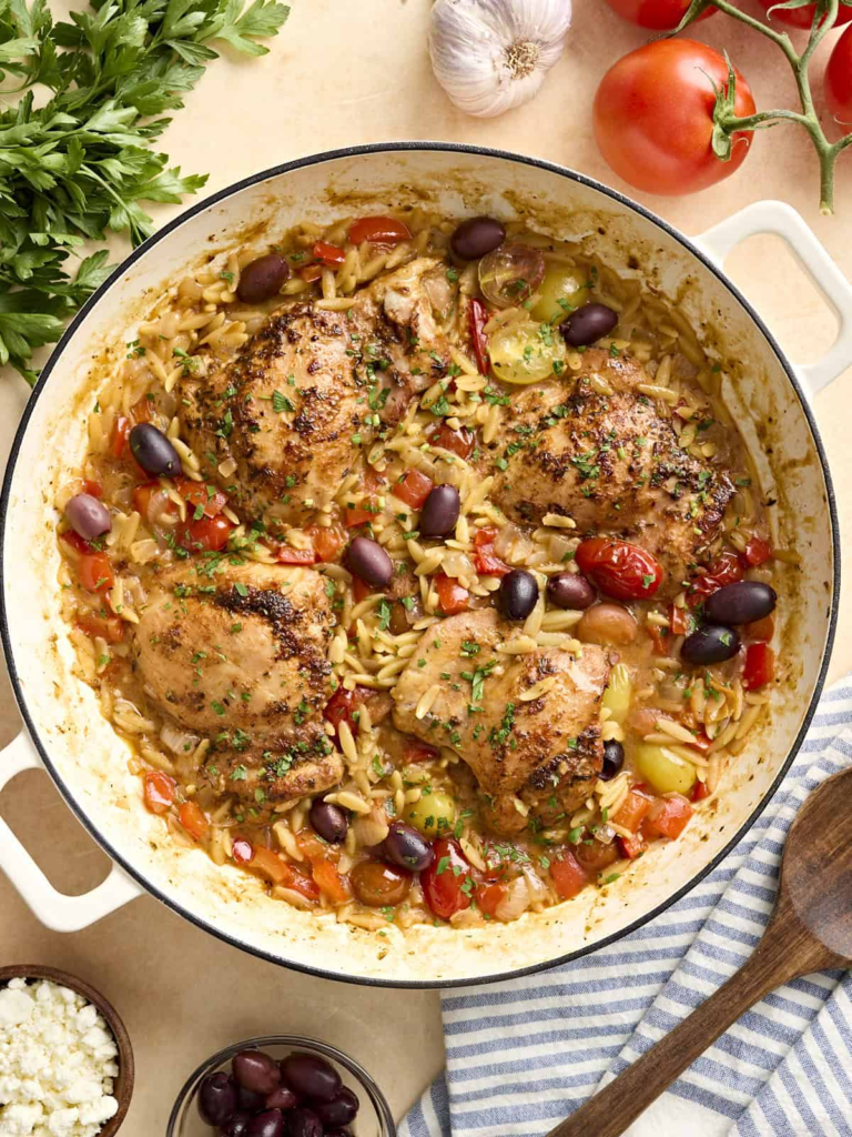Greek Chicken and Orzo